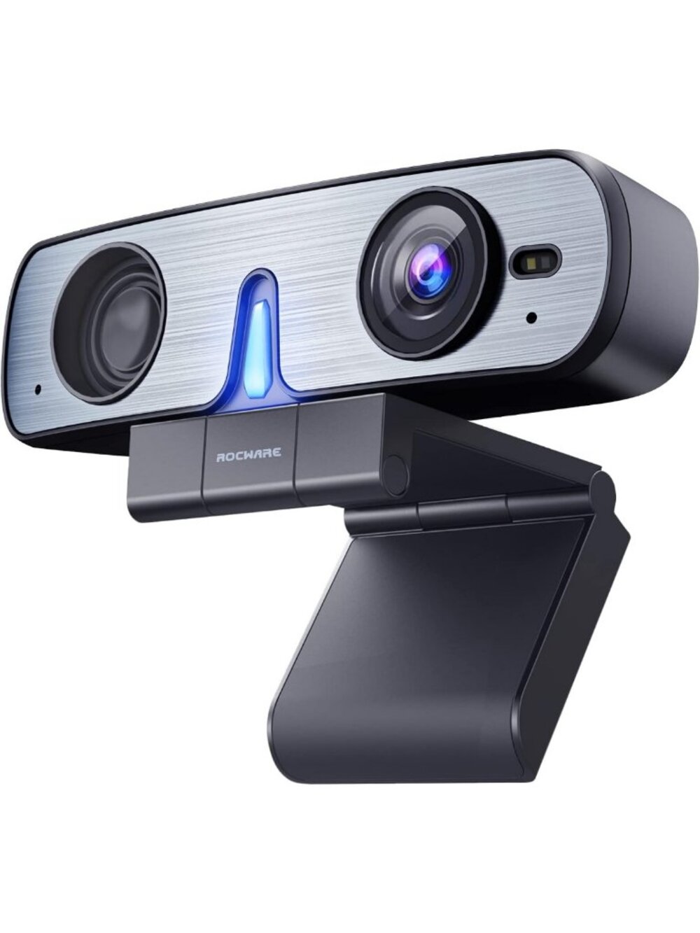 High-Definition 2K Webcam with Noise-Canceling Mic & Privacy Cover for